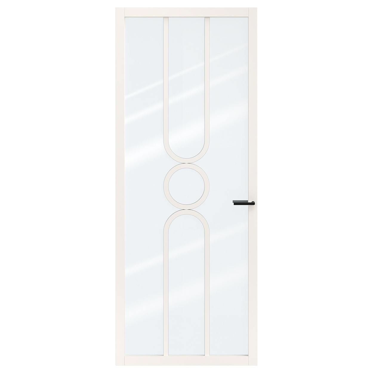 Binnendeur Skantrae SSL 14621 Blank Glas Wit Gelakt